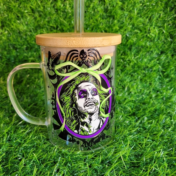 Handmade Other - Custom Beetlejuice Glass Tumbler